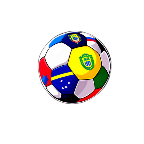 Pelota de fútbol con elementos icónicos del Brasileirão Serie A