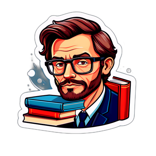 Magnus Marsdal med bøker