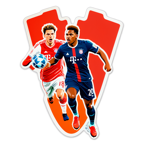 Stiker Bayern Munich vs RB Leipzig