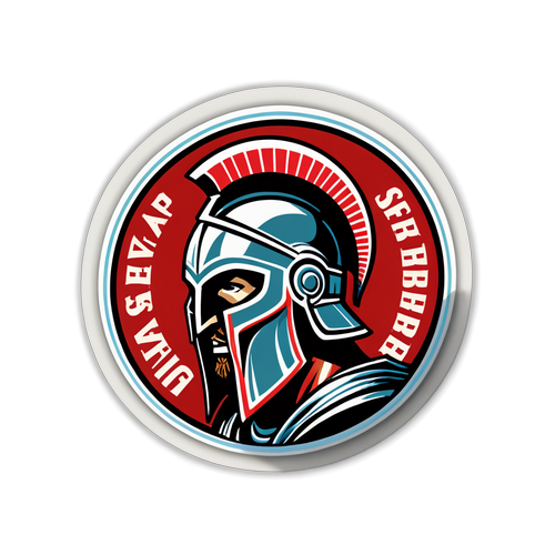 Retro Sparta Sticker: Always Keep Fighting