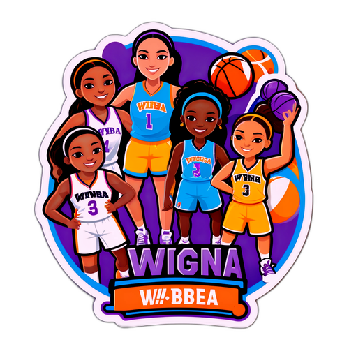 WNBA-Inspiradong Motivational Sticker para sa Teamwork