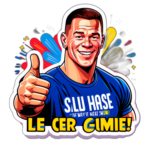 Adesivo di John Cena con un Pollice in Su