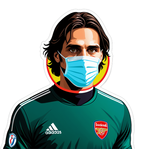 Yann Sommer cu mască de protecție