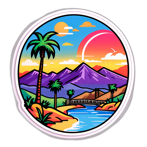 Stiker Pemandangan Los Angeles