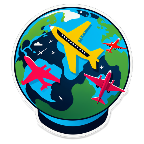 Stiker Abstrak Flightradar24