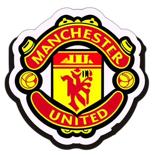 Manchester United Emblem i Vintage Stil