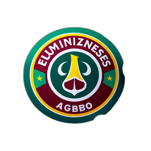 Sticker ng Logo ng Fluminense sa Larangan ng Soccer