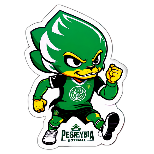 Stiker Maskot Tim Sepak Bola Persebaya