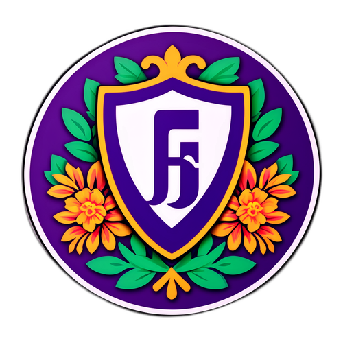 Autocolant cu logo-ul echipei Fiorentina