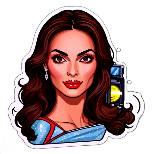 Sticker elegant pentru Madalina Ghenea