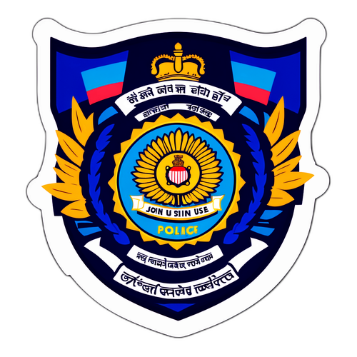 बिहार पुलिस बैज स्टिकर