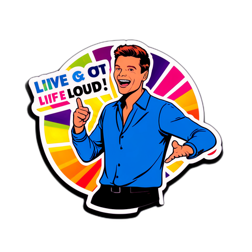 Colorful Live Show Sticker