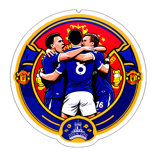 Εικονογράφηση από τον πιο συναισθηματικό αγώνα Έβερτον κατά Μάντσεστερ Γιουνάιτεντ που φτάνει στην κορυφή