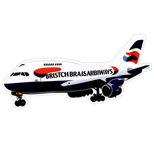 British Airways Airplane Sticker