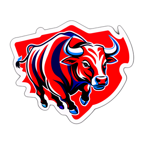 Stiker Banteng Berlari