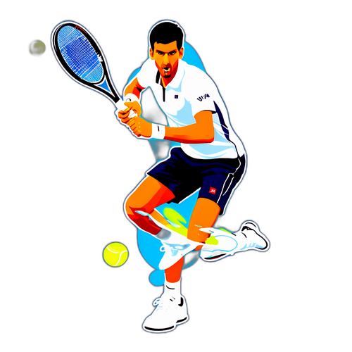 Dinamikong Sticker ng Tennis