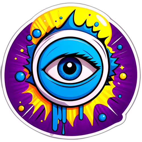 Sticker Buksy w stylu komiksowym