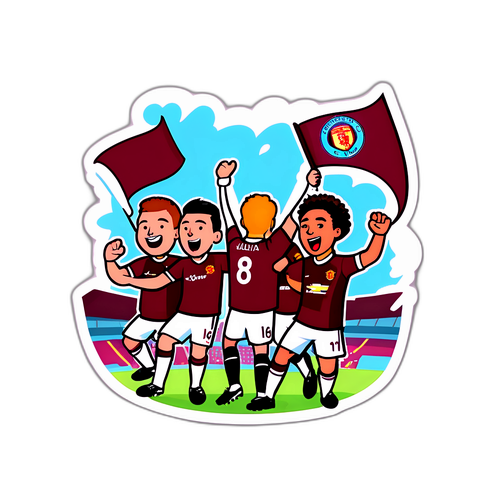 유머러스한 축구 팬 스티커