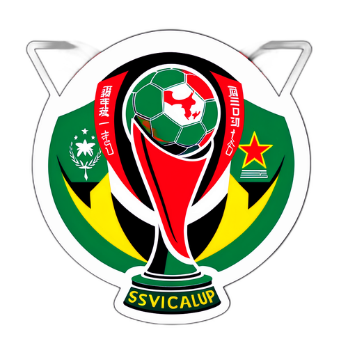 亚洲杯半决赛参赛队伍贴纸