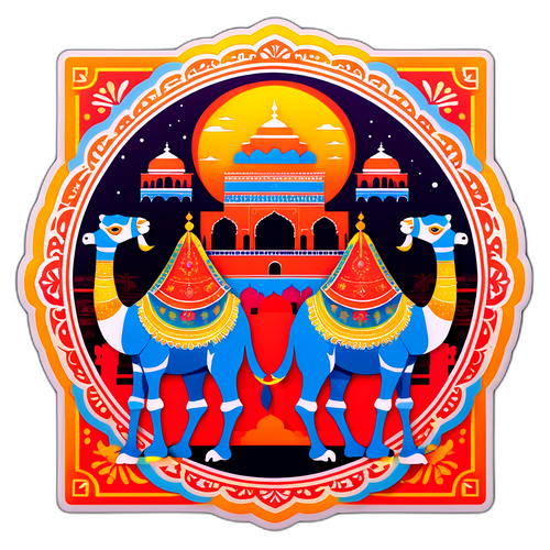 राजस्थानी सांस्कृतिक समृद्धि स्टिकर