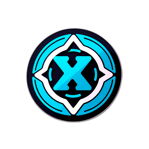 Minimalist Sticker Design für Ripple XRP