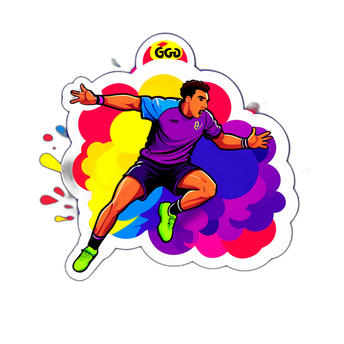 Håndboldspiller i spring