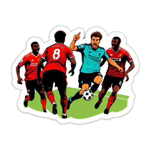 Stickers di Calcio: Momento Emozionante Brentford vs Liverpool