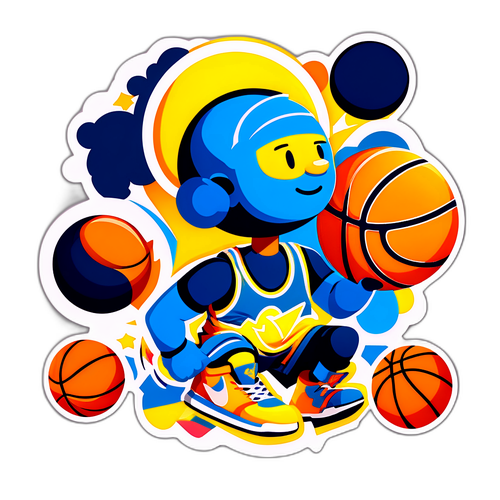 Moderno at Sining na Sticker ng Nuggets