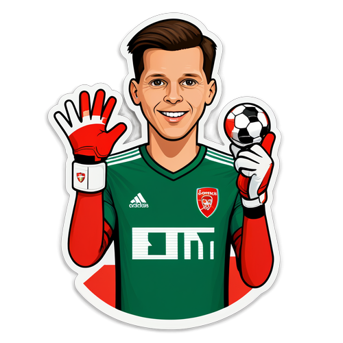 Sportieve sticker van Szczesny