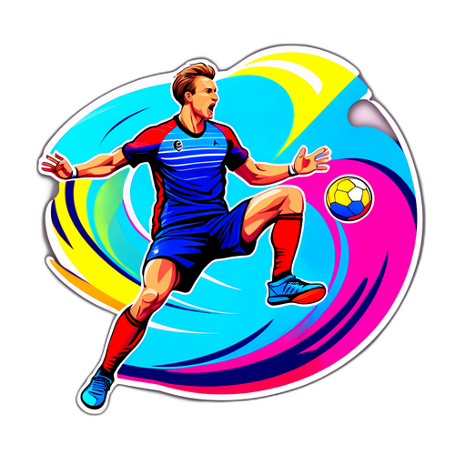 Sporty sticker af Joachim Boldsen i aktion