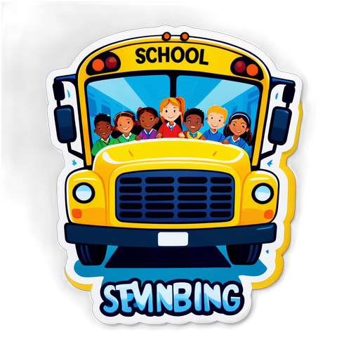 Back-to-School Bliss: Join the Celebration on This Colorful School Bus!