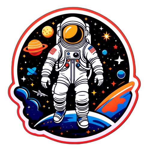宇宙探索贴纸