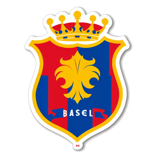 Scopri la Magia del Calcio: Adesivo Colorato con Logo FC Basel e Tema Svizzero!