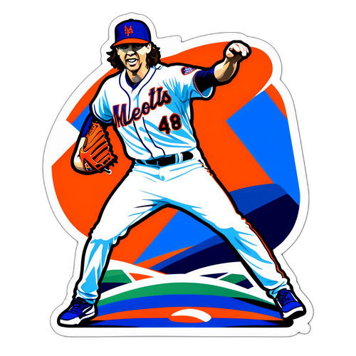 Jacob deGrom Dynamic Pitcher Sticker