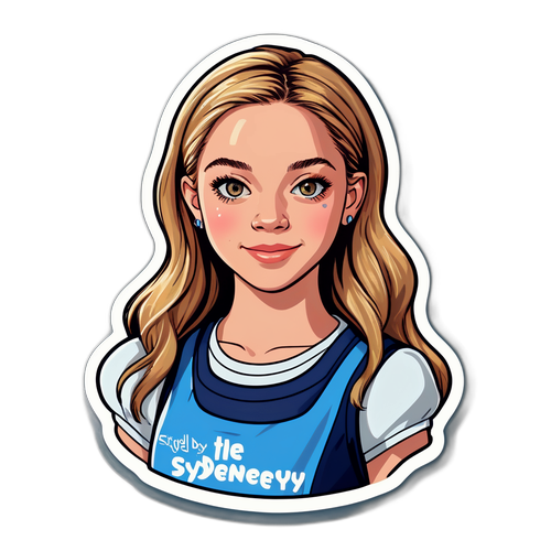 Стикер с Сидни Суини в наряде