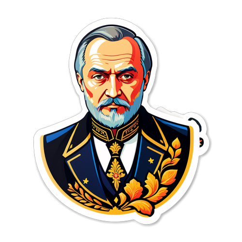 Stylizovaný sticker Vladimira Solovjova