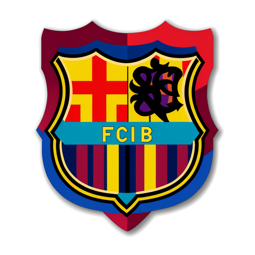 Sticker z emblemą FC Barcelona