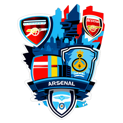 Adesivo Arsenal x City com Arte Urbana Moderna