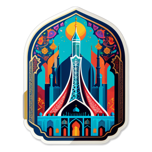 Stiker Arsitektur Ikonik Iran