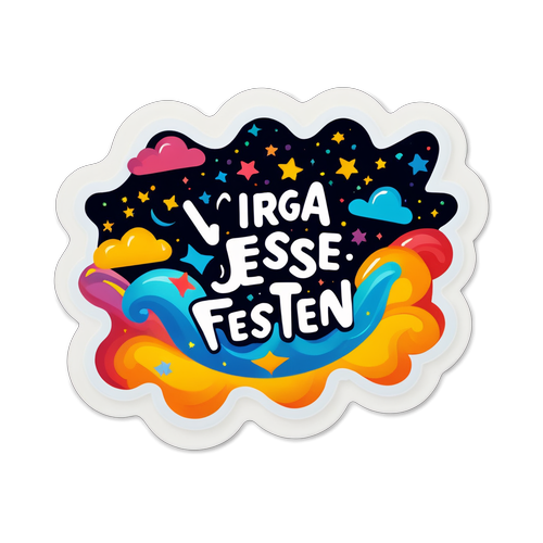 Vrolijke Feest Sticker: Virga Jesse Feesten