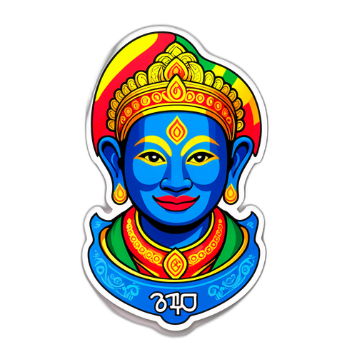 สติกเกอร์ที่มีลักษณะสีสันสดใสเกี่ยวกับหวยลาว 19 พฤศจิกายน 2025