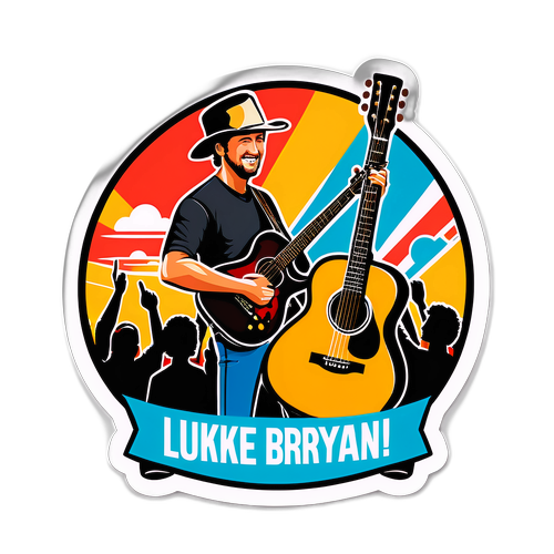 Vibrant Concert Scene Sticker