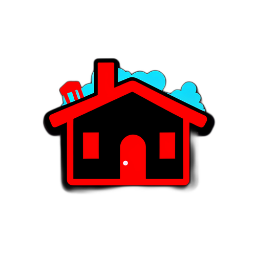 Minimalist Netflix House Sticker