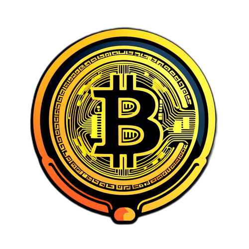 デジタルスタイルのビットコインデザイン