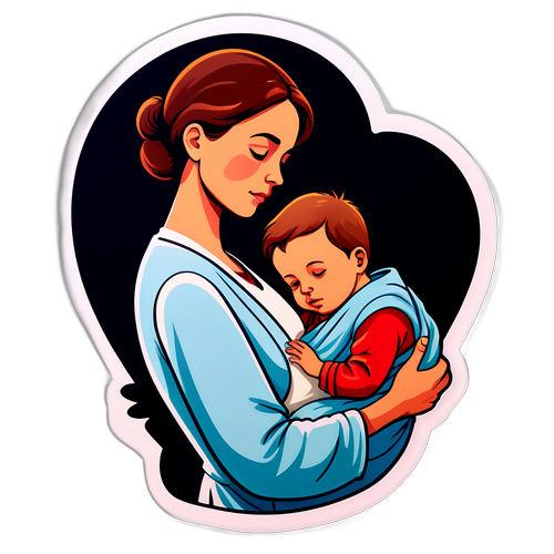 母亲与新生儿的温馨瞬间