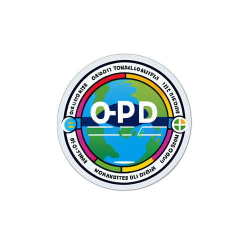 Autocol amuzant cu logo-ul OECD