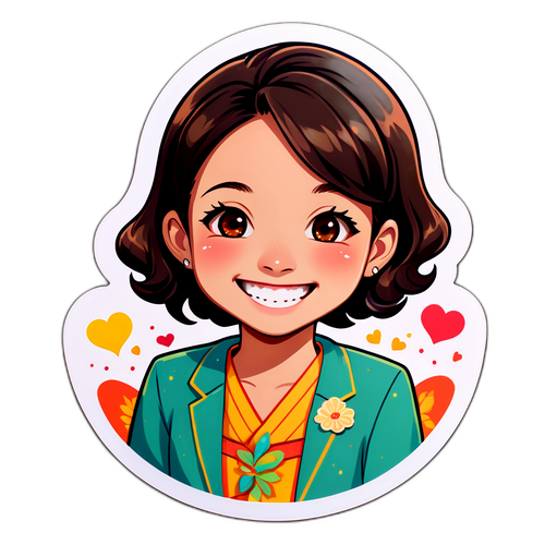 心温まるステッカー