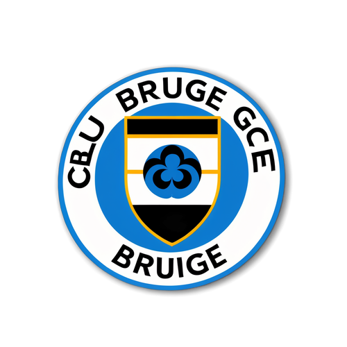 Club Brugge Sticker met 'Blue-Black'