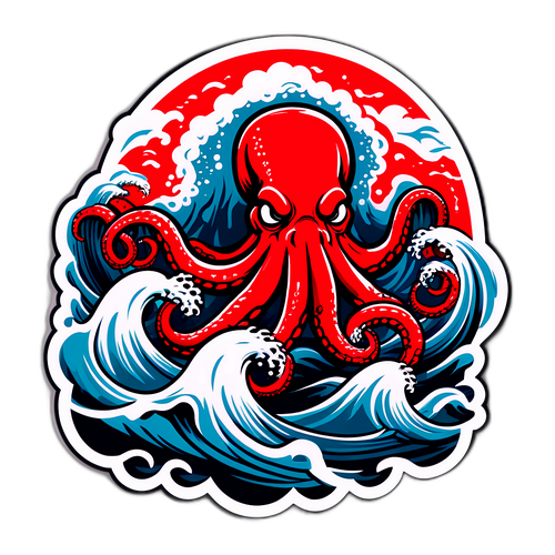 Mythical Kraken Battle Sticker