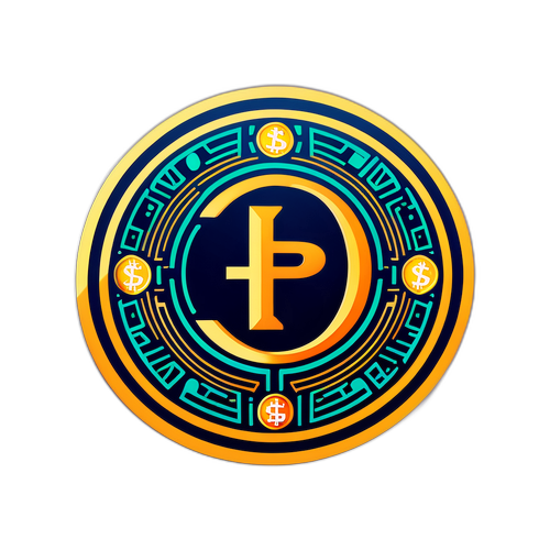 PDAX Emblem na Nagtatampok ng Teknolohiya at Pananalapi